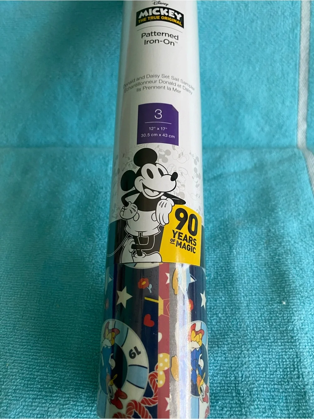 Cricut Disney Donald & Daisy Duck Set Sail Sampler Patterned Iron On New! NWT